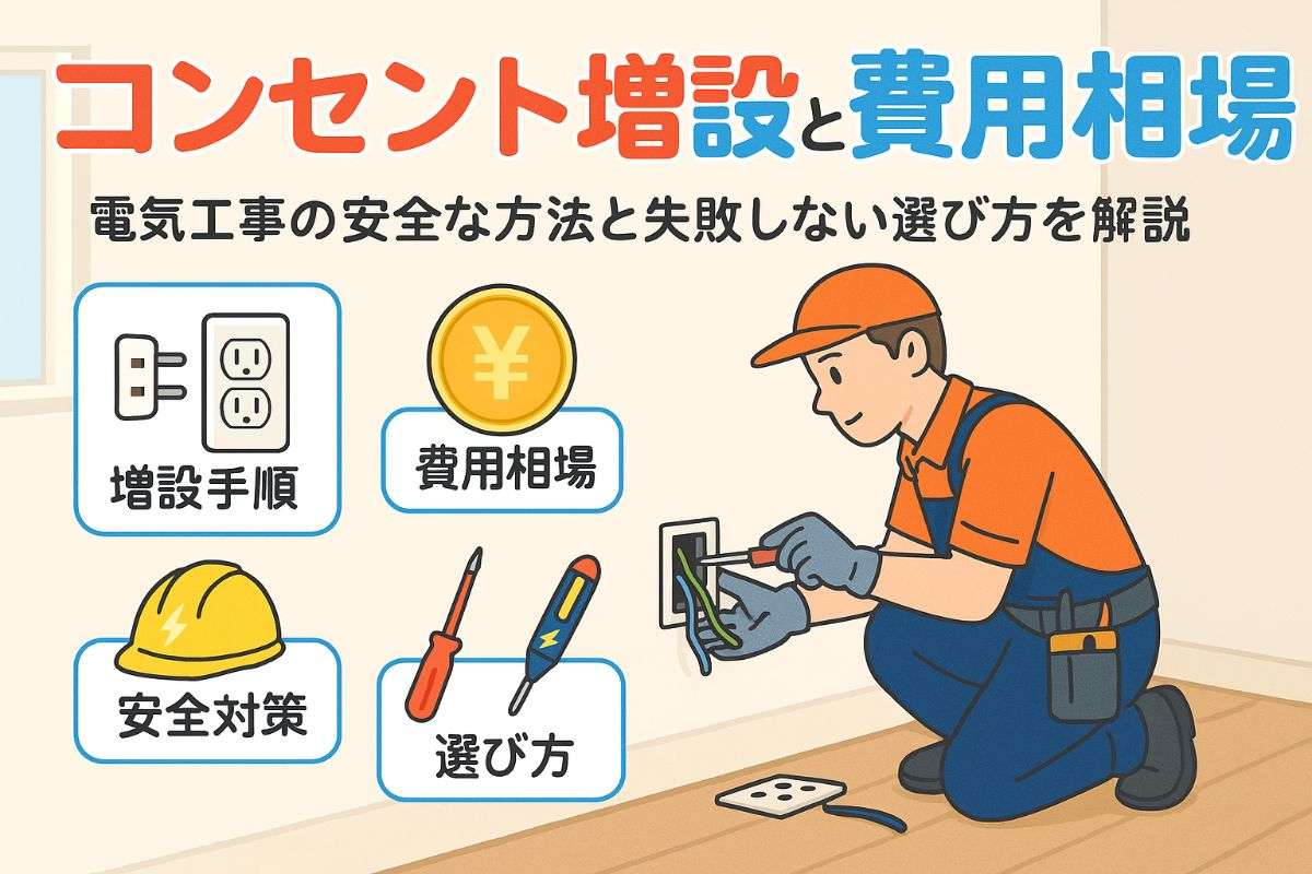 電気工事のコンセント増設と費用相場を徹底解説！安全な方法と失敗しない選び方