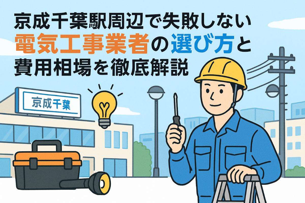 京成千葉駅周辺で失敗しない電気工事業者の選び方と費用相場を徹底解説