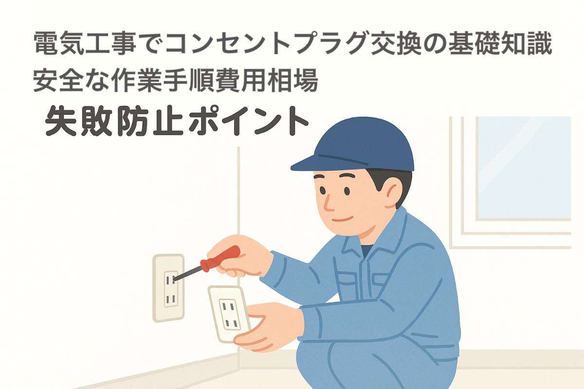 電気工事でコンセントプラグ交換の基礎知識と安全な作業手順費用相場と失敗防止ポイント