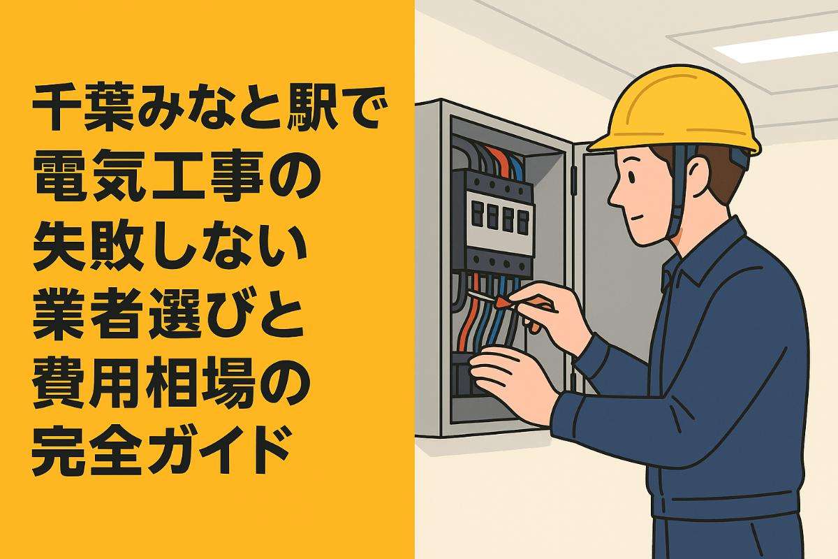 千葉みなと駅で電気工事の失敗しない業者選びと費用相場の完全ガイド