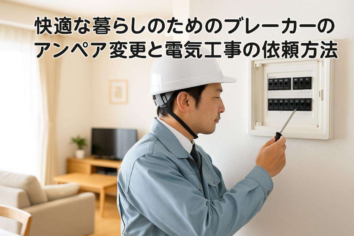 快適な暮らしのためのブレーカーのアンペア変更と電気工事の依頼方法