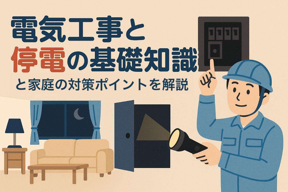 電気工事と停電の基礎知識と家庭の対策ポイントを解説