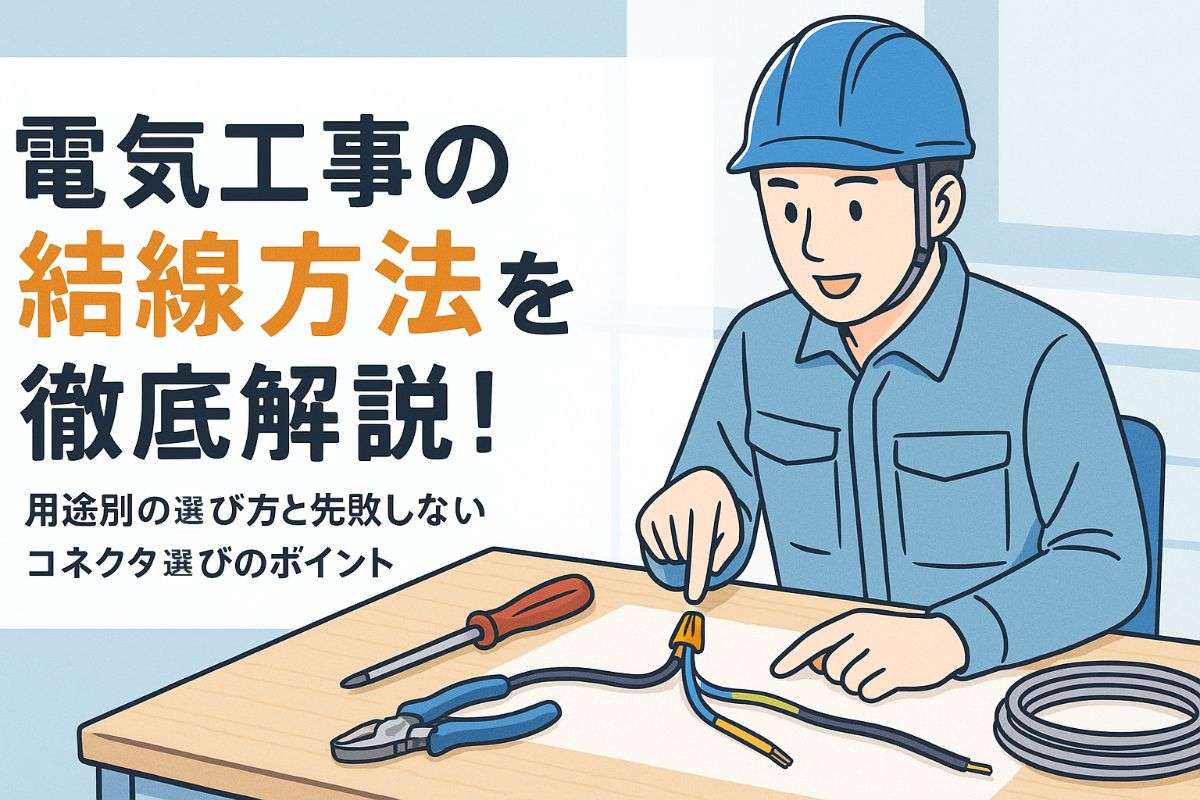 電気工事の結線方法を徹底解説！用途別の選び方と失敗しないコネクタ選びのポイント
