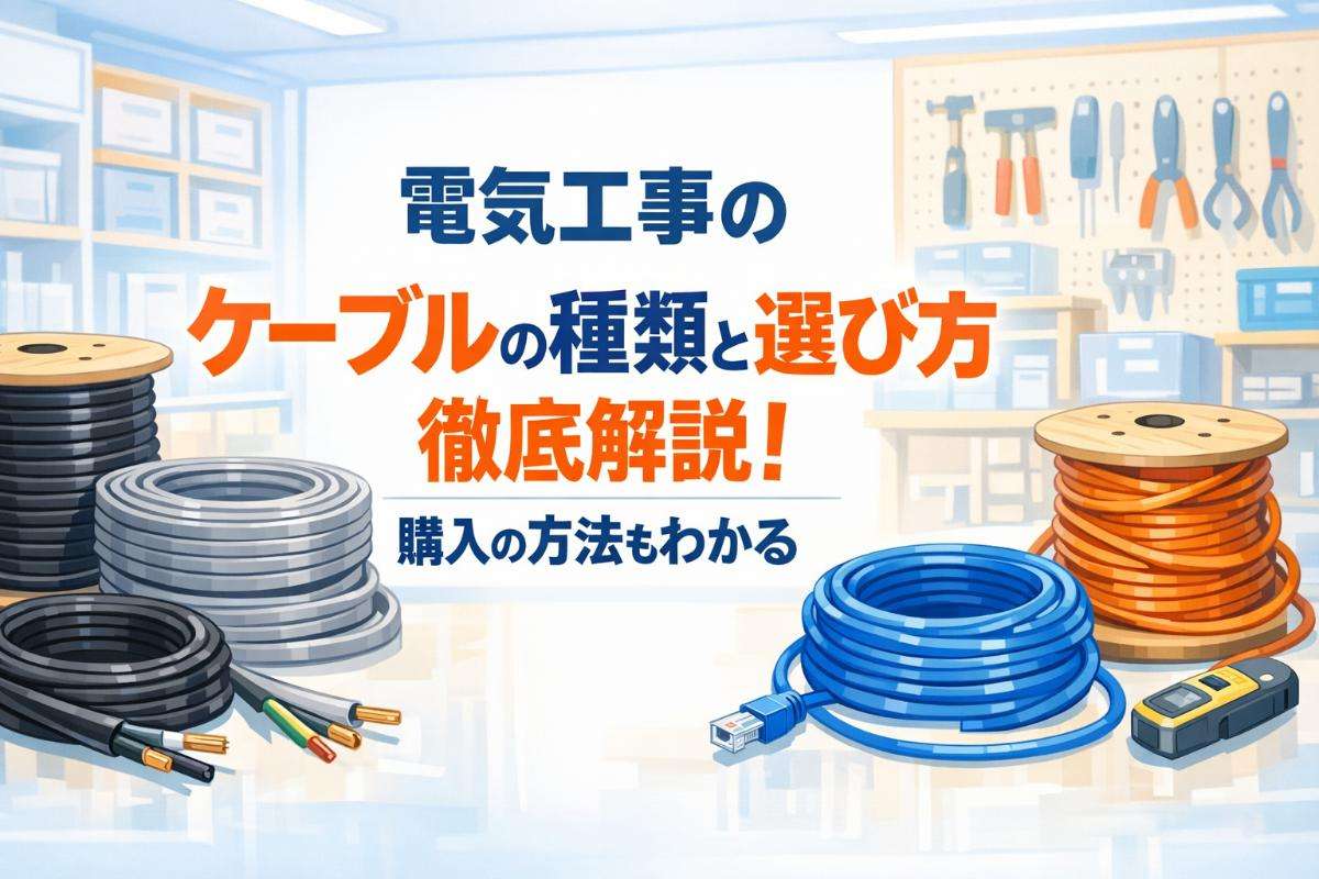 電気工事のケーブルの種類と選び方徹底解説！購入の方法もわかる