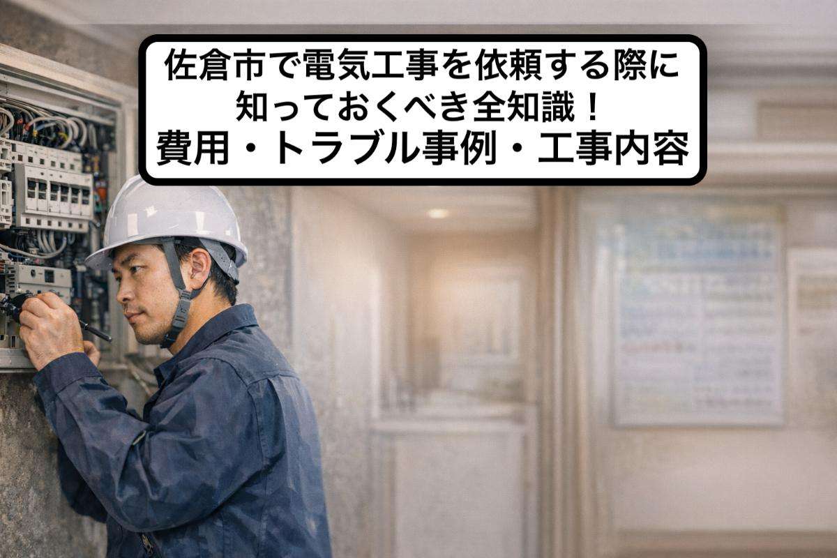 佐倉市で電気工事を依頼する際に知っておくべき全知識！費用・トラブル事例・工事内容