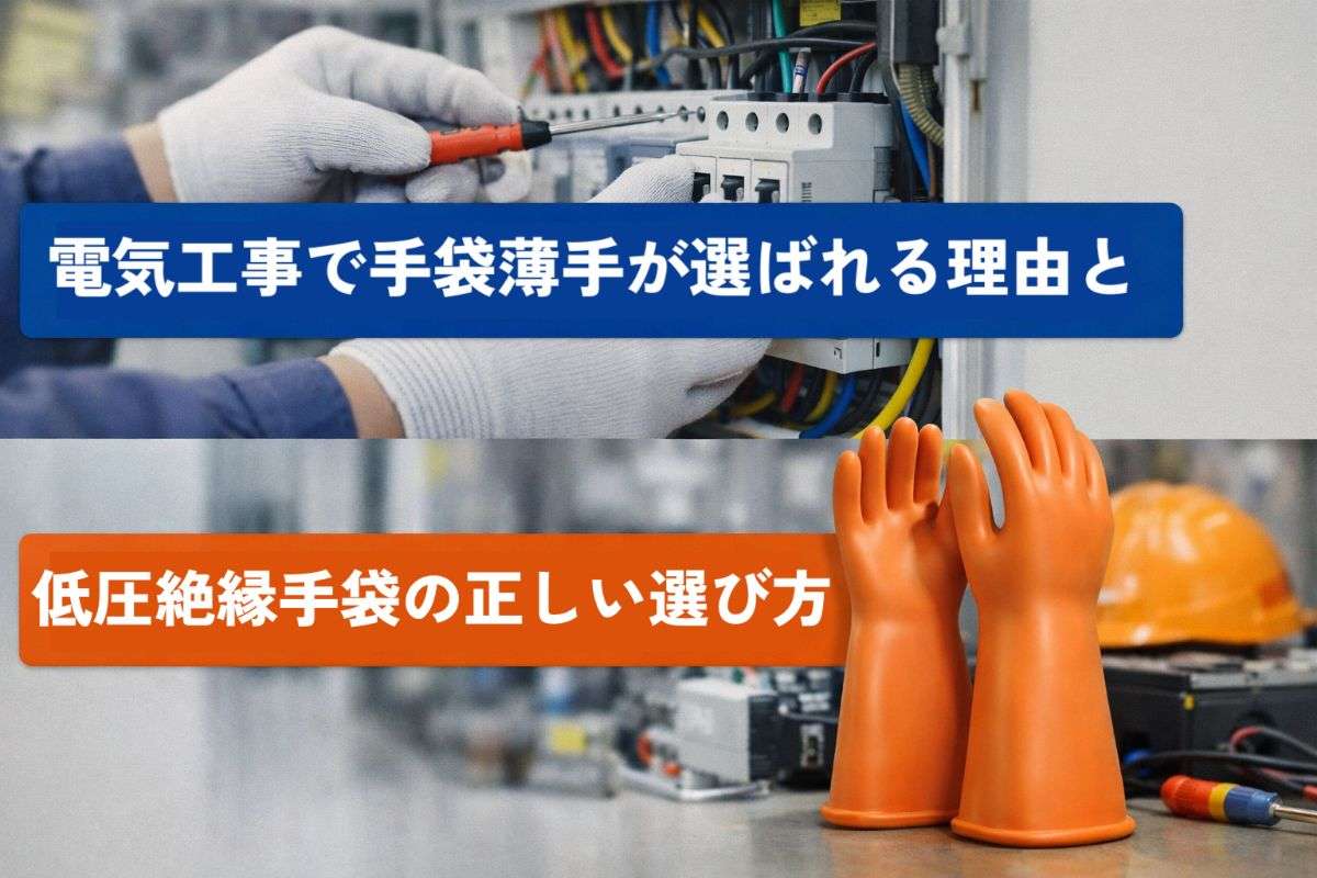 電気工事で手袋薄手が選ばれる理由と低圧絶縁手袋の正しい選び方