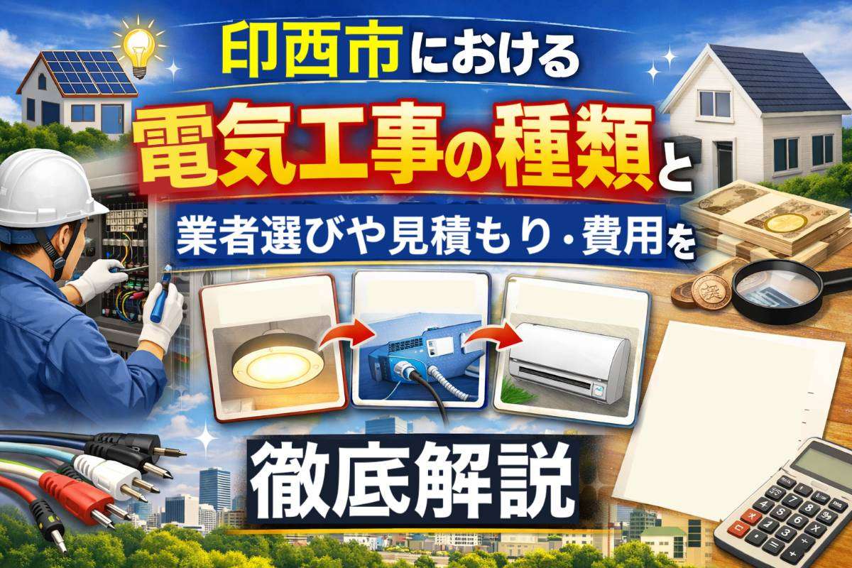 印西市における電気工事の種類と業者選びや見積もり・費用を徹底解説