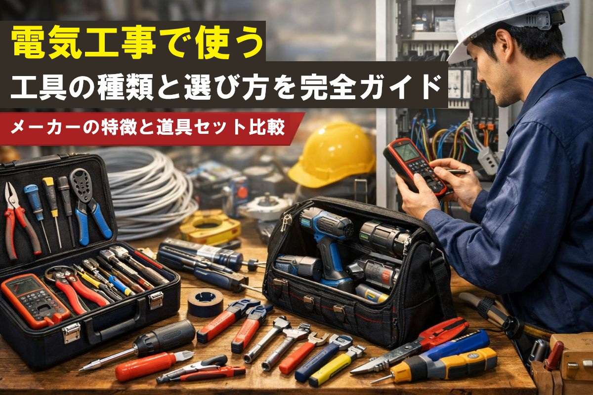 電気工事で使う工具の種類と選び方を完全ガイド｜メーカーの特徴と道具セット比較